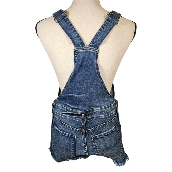 See Thru Soul, Short Denim Overalls, Size 27 Boyfriend Shortall - Picture 5 of 10